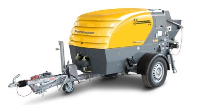 P715 - Pompe à piston mobile électrique et diesel - pour béton, mortier et chapes autonivelantes - Aurama_0