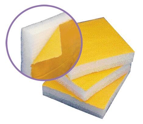 Plot de calage autocollant repositionnable - mousse PEBD - densité 30 kg/m³ - plaques sécables_0