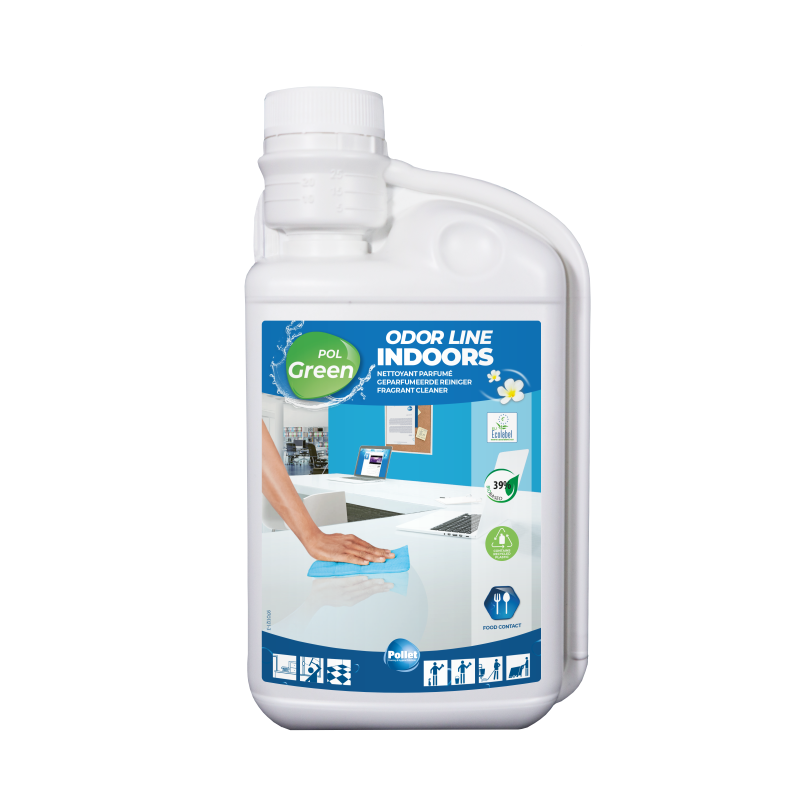 Pollet polgreen odor line indoors detergent toutes surfaces ecolabel 1l_0