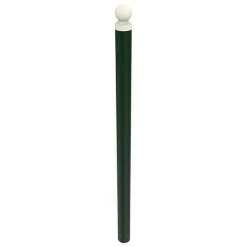POTELET BOOPI PMR TÊTE BOULE MÉT HT 1.20M Ø76MM MOUSSE 6005 - BUTON DESIGN