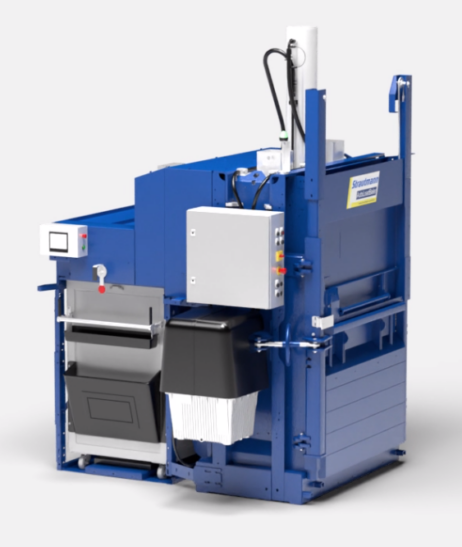 Presse à balles semi-automatique Auto Load Baler - Compactage rapide de papier et carton - Strautmann Umwelttechnik_0