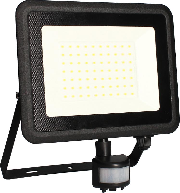 Projecteur mural Kreon 2 - IP44, 50W, 4000K, 5000lm, noir mat avec détecteur IR paramétrable_0
