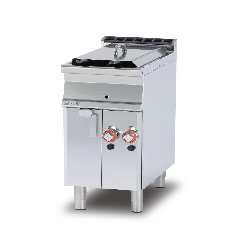 Redcook Friteuse à gaz 2 bacs 8+8 lt. Structure en acier inoxydable. Dimensions 40x70,5 h90 cm. Modèle F2/8-74G - 2078_0