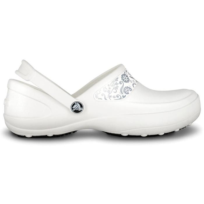 SABOTS CROCS MERCY WORK WHITE/SILVER