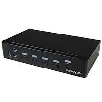 StarTech.Com Switch KVM USB DisplayPort à 4 ports avec hub USB 3.0 intégré - 4K 30 Hz_0