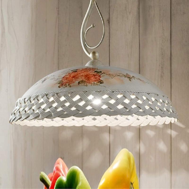 FERROLUCE SUSPENSION RUSTIQUE CESTA À 1 LAMPE