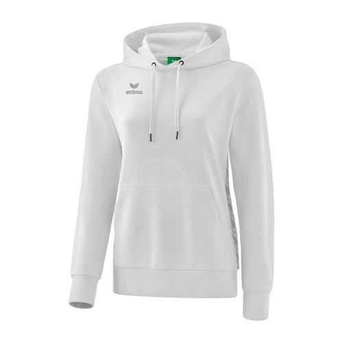 SWEAT À CAPUCHE FEMME- ERIMA - ESSENTIAL TEAM BLANC/GREY