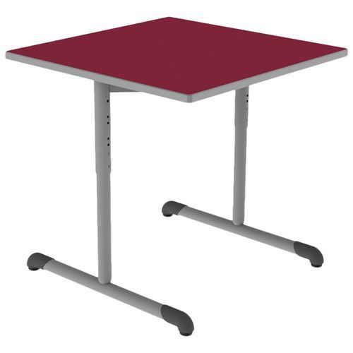 TABLE BANDANA 80X80 T3/T6 DL STRAT POLYU. CERISE GRIS/9006 - MOBIDECOR