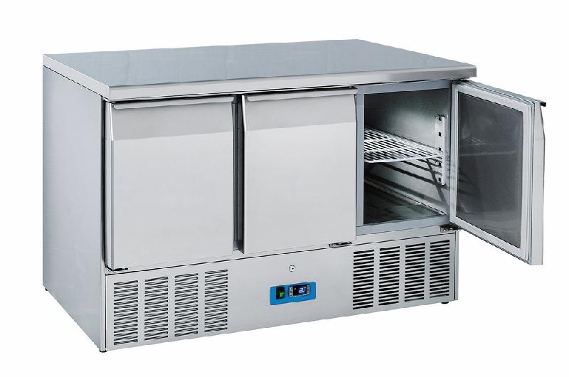 Table de préparation réfrigérée avec 3 portes gn 1/1, 0°/+8°c - 9729C_0