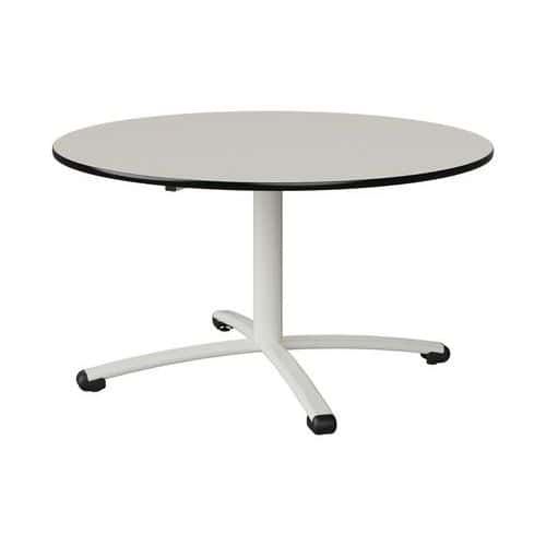 TABLE MALIBU Ø 120 T4 PC STRA BLC SEL W911/NOIR BLC 9016