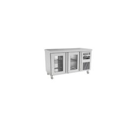 Tables réfrigérées Série 700 GN 1/1 - sans dosseret, 2 portes vitrées, positives, KA2PV - capacité 234L, température -2°C/+8°C_0