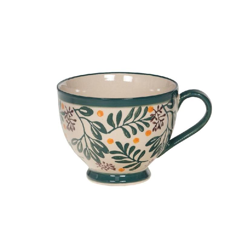 Tasse à the Lina -  Crème / Ivoire Rond Céramique Amadeus 14.50x11.00 cm - céramique 3520071991528_0