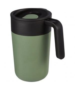 TASSE NORDIA DE 400 ML RECYCLÉE À DOUBLE PAROI - VERT - MUGS ISOTHERMES PUBLICITAIRES PERSONNALISÉS