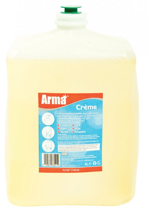 TOPCAR - Lotion lavante d'atelier pour les mains - Parfum floral - Sans solvant ni microbilles - Cartouche 4L - CRE414_0