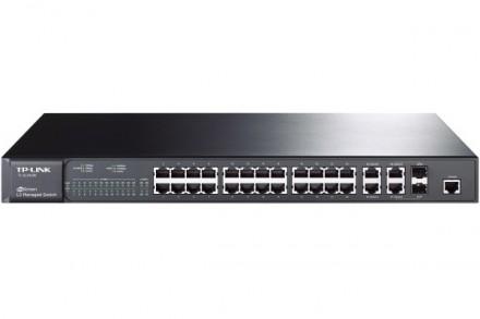 TP-LINK SW NIV.2 - Commutateur 24 ports 10/100 + 4 ports Giga / 2 ports SFP - Virtual Stack - Garantie 5 ans_0