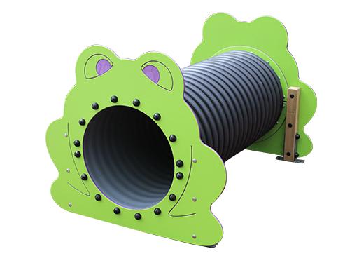 Tunnel grenouille en polyéthylène et bois lamellé-collé pour enfants de 1 à 12 ans_0