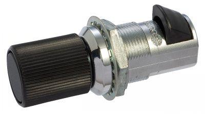 verrou a fermeture par poussee a bouton molete avec serrure 19 34