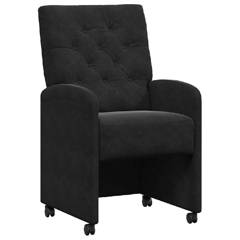VidaXL Chaises de Salle à Manger avec Roues 2 pcs Noir 58 x 67 x 97 cm Modèle Vega Master Advance - 42017871_0