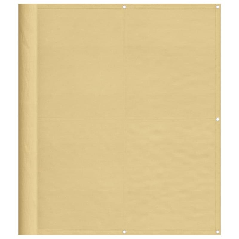 VidaXL Écran de balcon sable 120x600 cm 100% polyester oxford Modèle Jardin Aurora - 4000038_0