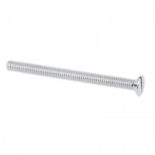 VIS À MÉTAUX -TÊTE FRAISÉE -EMPREINTE FENDUE -BLANC -5X10 B500 BRICOZOR