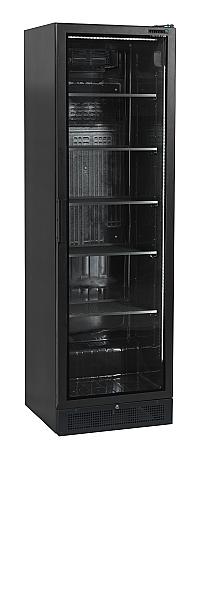 Vitrine réfrigérée noire de présentation avec 1 porte vitrée -  347 litres - SCU1425H_0