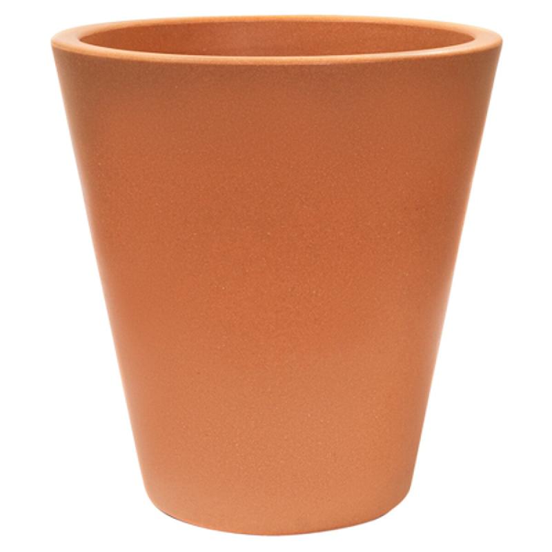 WellHome - Pot de fleurs en polyéthylène terracotta 50x50x50cm - orange plastique PLS051_0