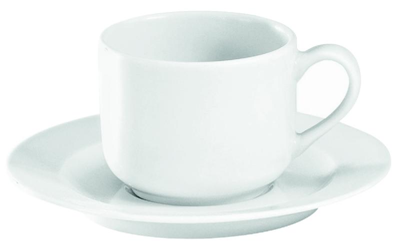 SOUS TASSE À THÉ ROND BLANC PORCELAINE Ø 15 CM SANCERRE PILLIVUYT
