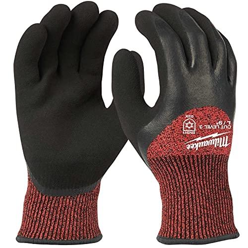 MILWAUKEE - Gants d'hiver anti-coupure niveau 3 noir - Taille L - Isolation et résistance à l'eau - Réf. 4932471348_0