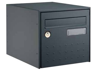 Boîtes aux lettres individuelles Steelbox - Decayeux - Double face avec porte arrière et insert plexi - Dimensions L301 x H291 x P401 mm_0