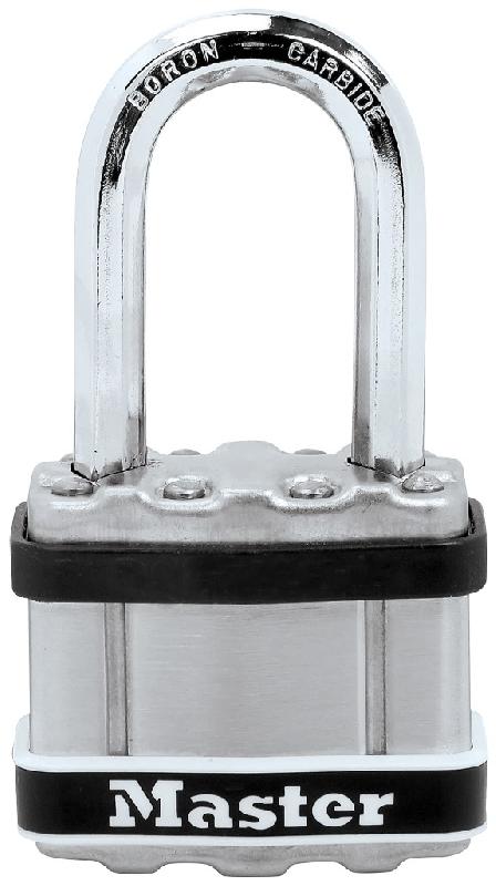 Cadenas à clé MASTER LOCK Excell® en acier laminé - 4 clés - Résistance marine - Largeur 44 mm_0