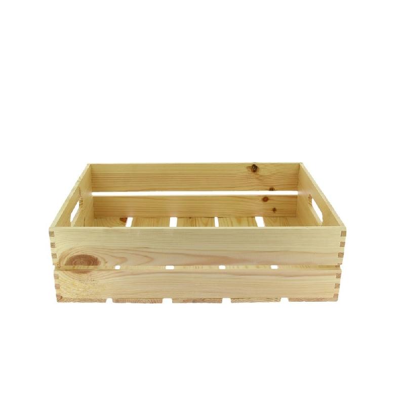 Cagette Venicia rectangle pin vernis petit modèle 40x30x12 cm - par 12_0