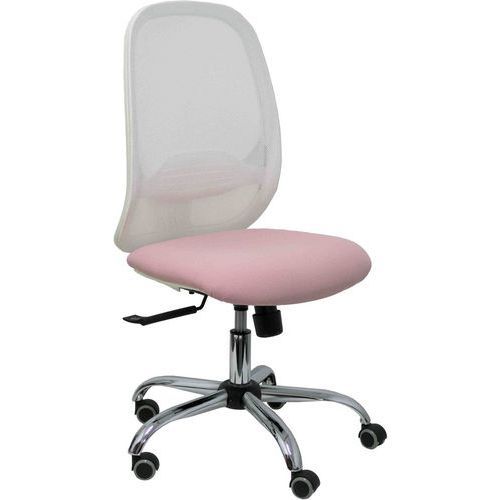 CHAISE DE BUREAU CILANCO BASE CHROMÉE - ROSE - PIQUERAS Y CRESPO