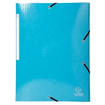 CHEMISE À ÉLASTIQUES 3 RABATS MAXI CAPACITY CARTE LUSTRÉE PELLICULÉE IDERAMA - A4 - COULEURS ASSORTIES - LOT DE 40