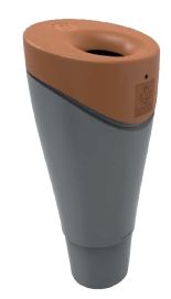 Poubelle publique BEACH Réf. 7230 - Polyéthylène MDPE - Capacité 120L - Protection UV - Couvercle 4 coloris_0