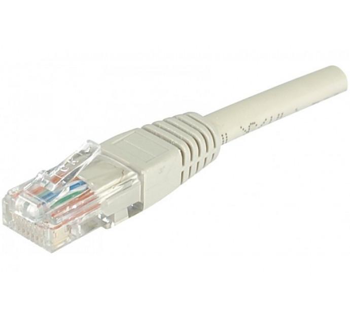 Cordon RJ45 Catégorie 6 U/UTP Gris - 15 m - Non blindé - Cuivre - Compatible PoE jusqu'à 30W_0