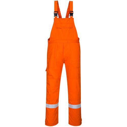 COTTE À BRETELLES BIZFLAME PLUS FR27 S ORANGE - PORTWEST