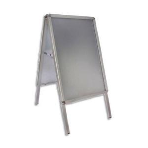 Deflecto stop trottoir en aluminium clipsable A1 - Dimensions 109 x 69 x 11 cm - Aluminium anodisé et antireflet_0