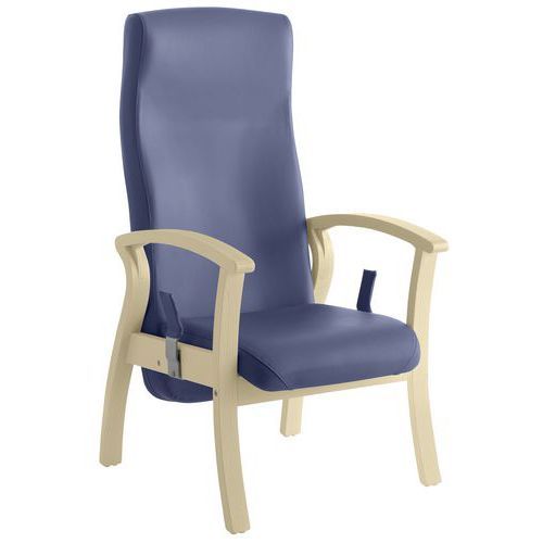 FAUTEUIL SILVER DOSSIER INCLINABLE HÊTRE BLANCHI/LAVANDE