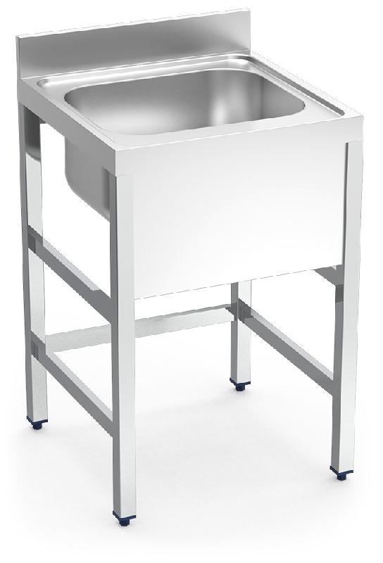 FRICOSMOS Evier avec support 1C 700x700x850 mm. Dimensions de la cuve 500x500x300 mm. - inox 056002OST_0