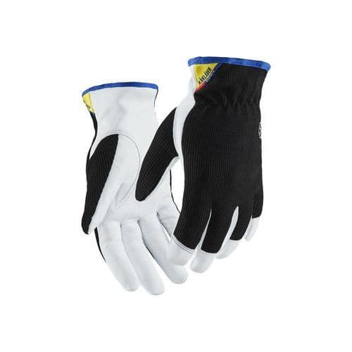 GANTS DE PROTECTION THERMIQUE ARTISAN DOUBLÉS - STRETCH - NOIR/BLANC - 7 - BLAKLADER
