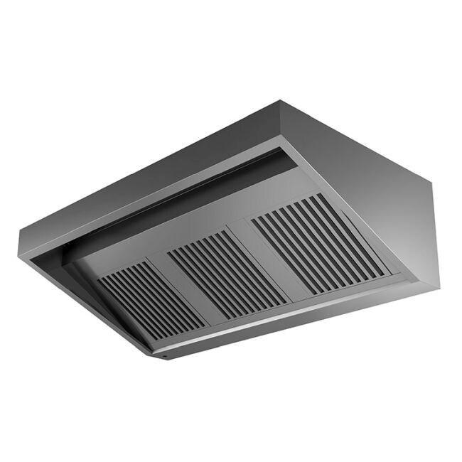 Gastro-Inox Hotte murale trapézoïdale avec moteur en acier inoxydable 1500x1100x450mm - 7445908682614_0