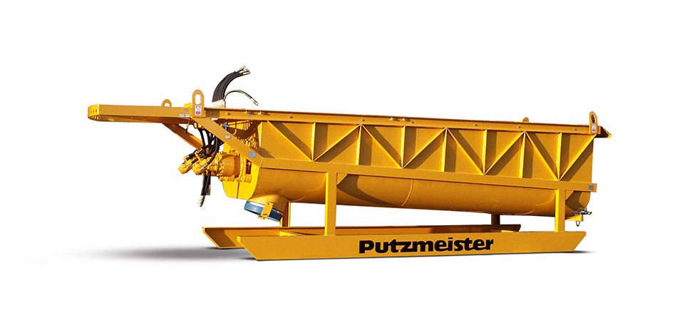 JT 5000 - Trémie de stockage Putzmeister - Volume max. 5 m³ - Vis sans fin bidirectionnelle à vitesse variable_0