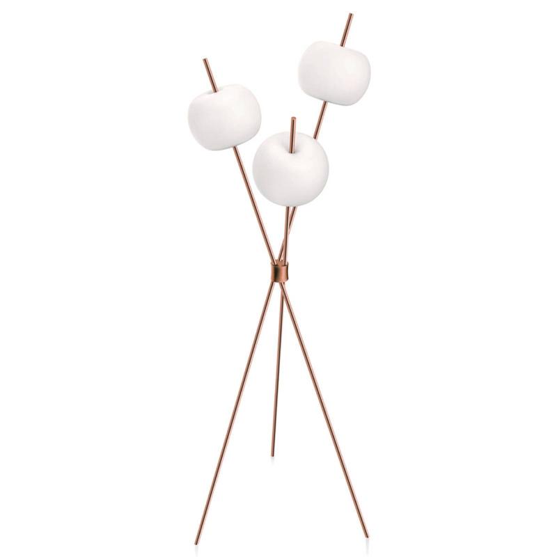 KDLN LAMPADAIRE LED KUSHI, COULEUR CUIVRE, HAUTEUR 140 CM
