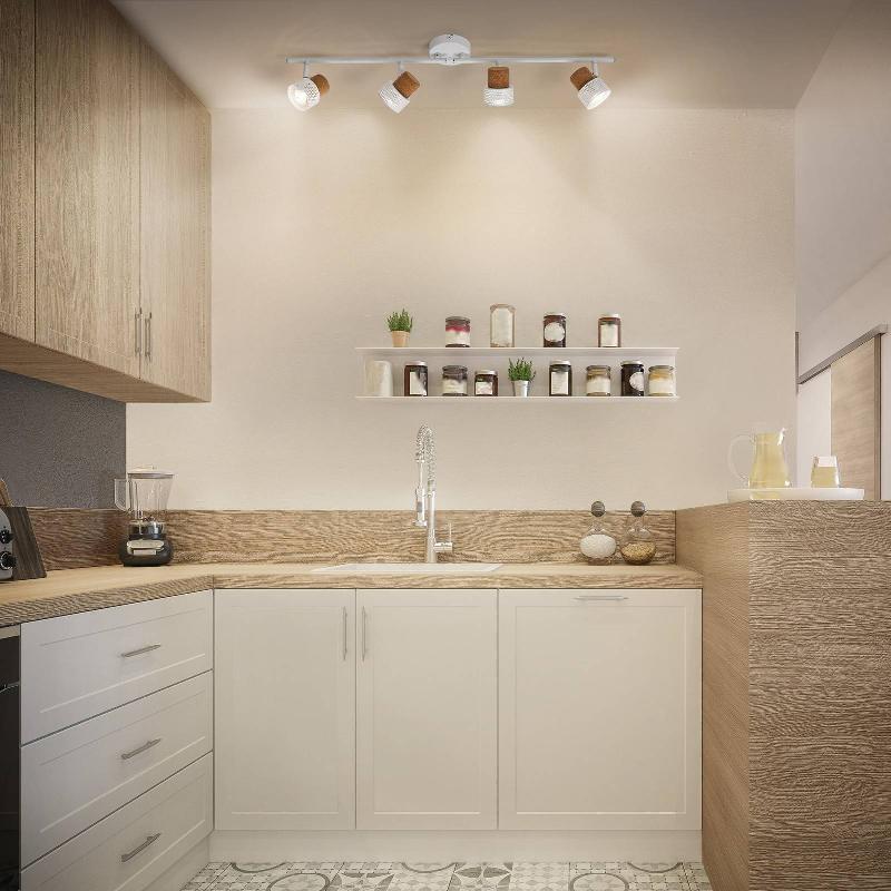 LEDVANCE LED SPOT POUR PLAFOND LED CORK, GU10, À 4 LAMPES, INTENSITÉ