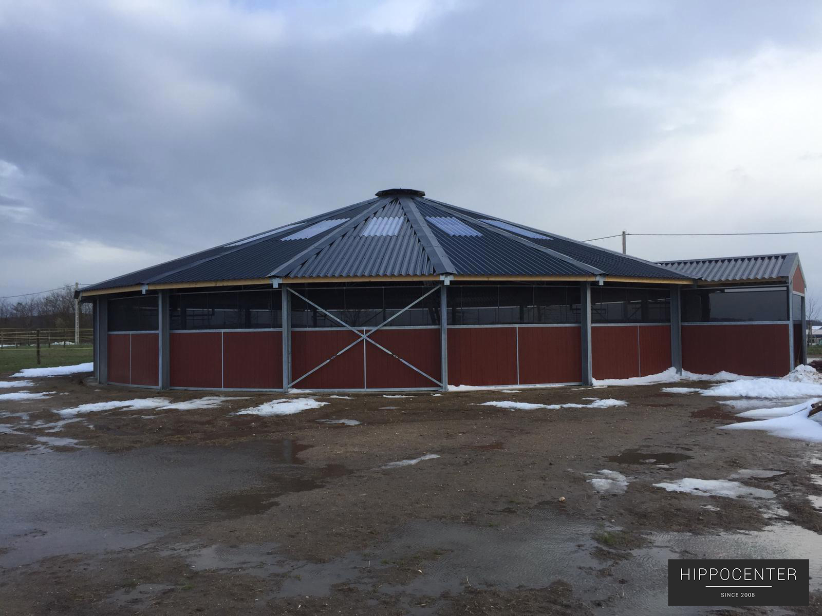 Marcheur pour chevaux version PRESTIGE - Structure en IPE acier - De 10 à 20 mètres de diamètre_0