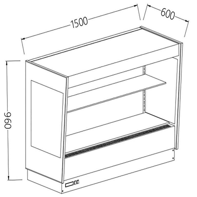 Option meuble haut réfrigéré ventilé PR15 - PR15_0