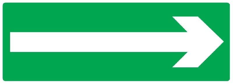 Panneaux rigides 330x120 mm secours évacuation - PNGPSC-TL09/FLSC_0