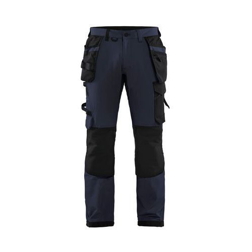PANTALON DE TRAVAIL ARTISAN STRETCH 4D BLEU FONCÉ/NOIR C44 - BLAKLADER
