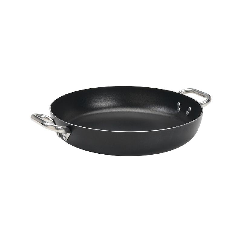 PENTOLE AGNELLI AGNELLI - 110SS32 - Casserole en aluminium noir épaisseur 3 mm. - 32 cm Ø x 6,5 cm. H. - aluminium 110SS32_0