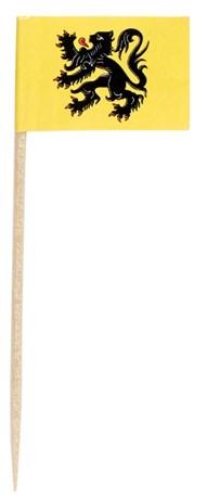 PIQUE DRAPEAU FLANDRES SOLIA 8 CM (VENDU PAR 200)